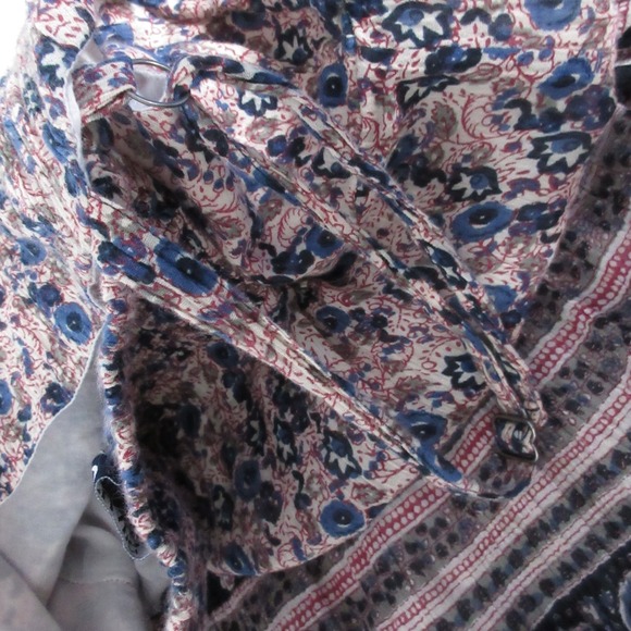 Chaps Dress XL Midi Beachy Vacation Boho‎ Comfort Flowy Smocked Adjustable Strap - Picture 11 of 12